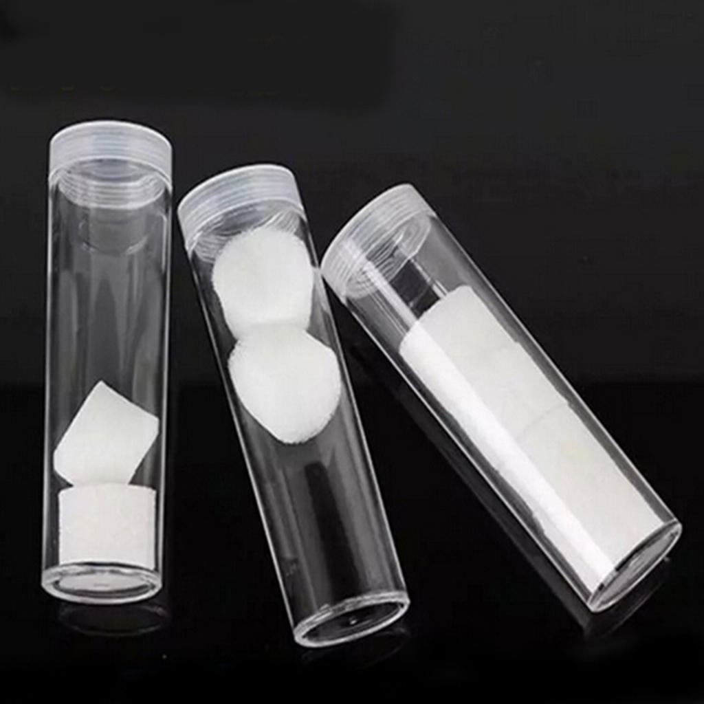 10pcs 25mm Plastic Clear Round Cases Coin Storage Protective Tube Holder Box