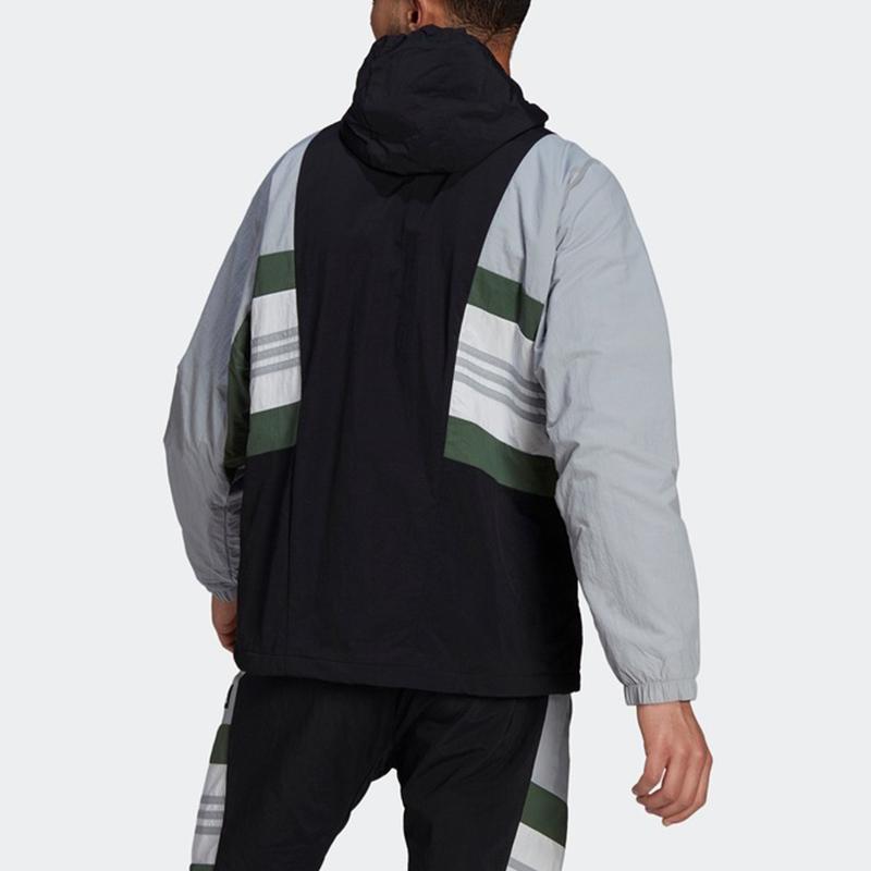 Adidas Ultraboost Jacket With Fleece Lining And Woven Hood Men Outerwear Silver-Gray GU1739