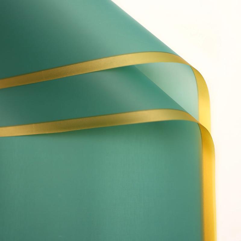 20 Sheets Gilt Edge Wrapping Paper Flowers Gift Wrapping Material Korean Style Birthday Wedding Florist DIY Wrapping Paper