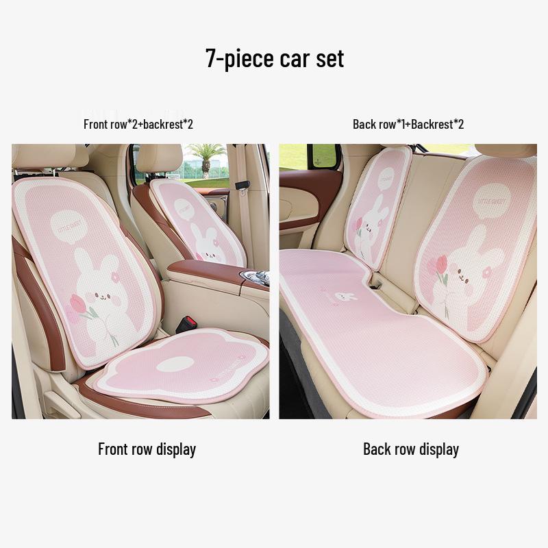 Tulip Little Bear Universal Car Seat Cushion - Cartoon, Cute, Non-Slip & Comfortable for All Seasons.