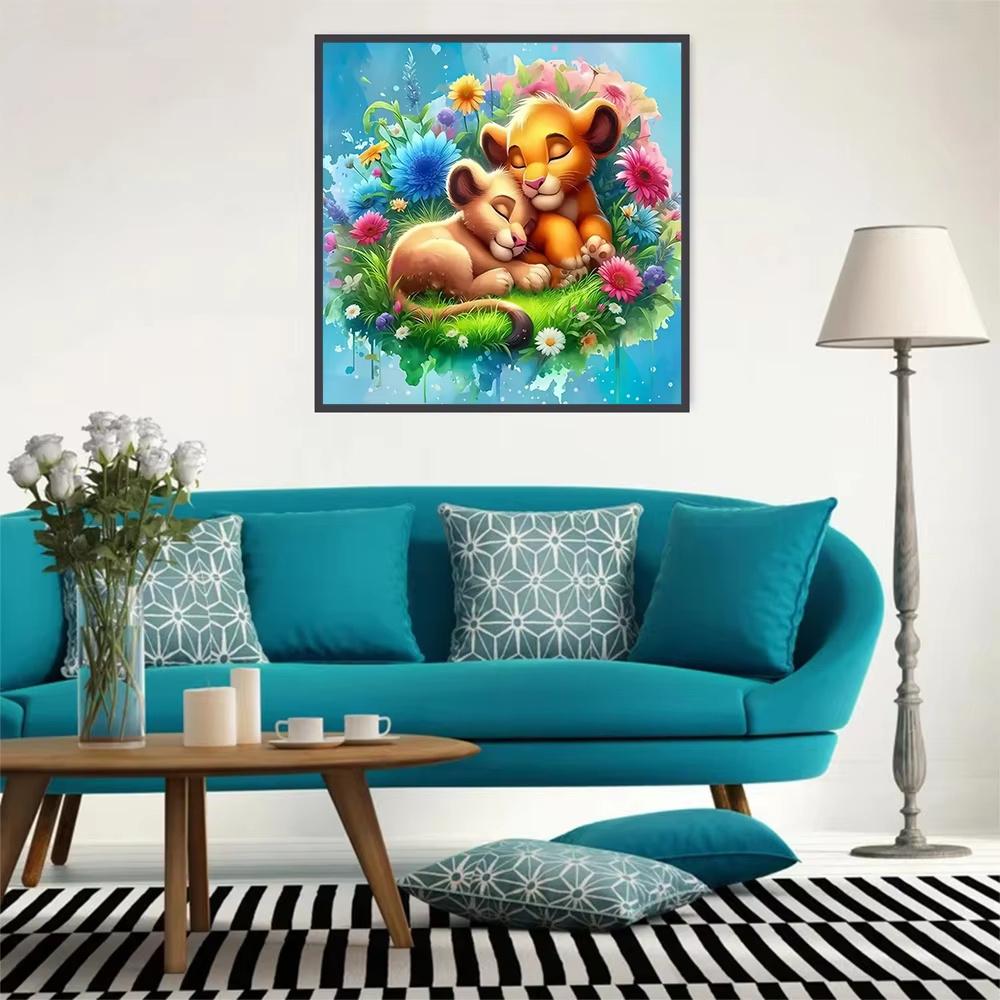 Disney DIY Diamond Painting Stitch Simba The Lion King Mosaic Dumbo Full Square Round Drill Embroidery Set Cartoon Wall Decor