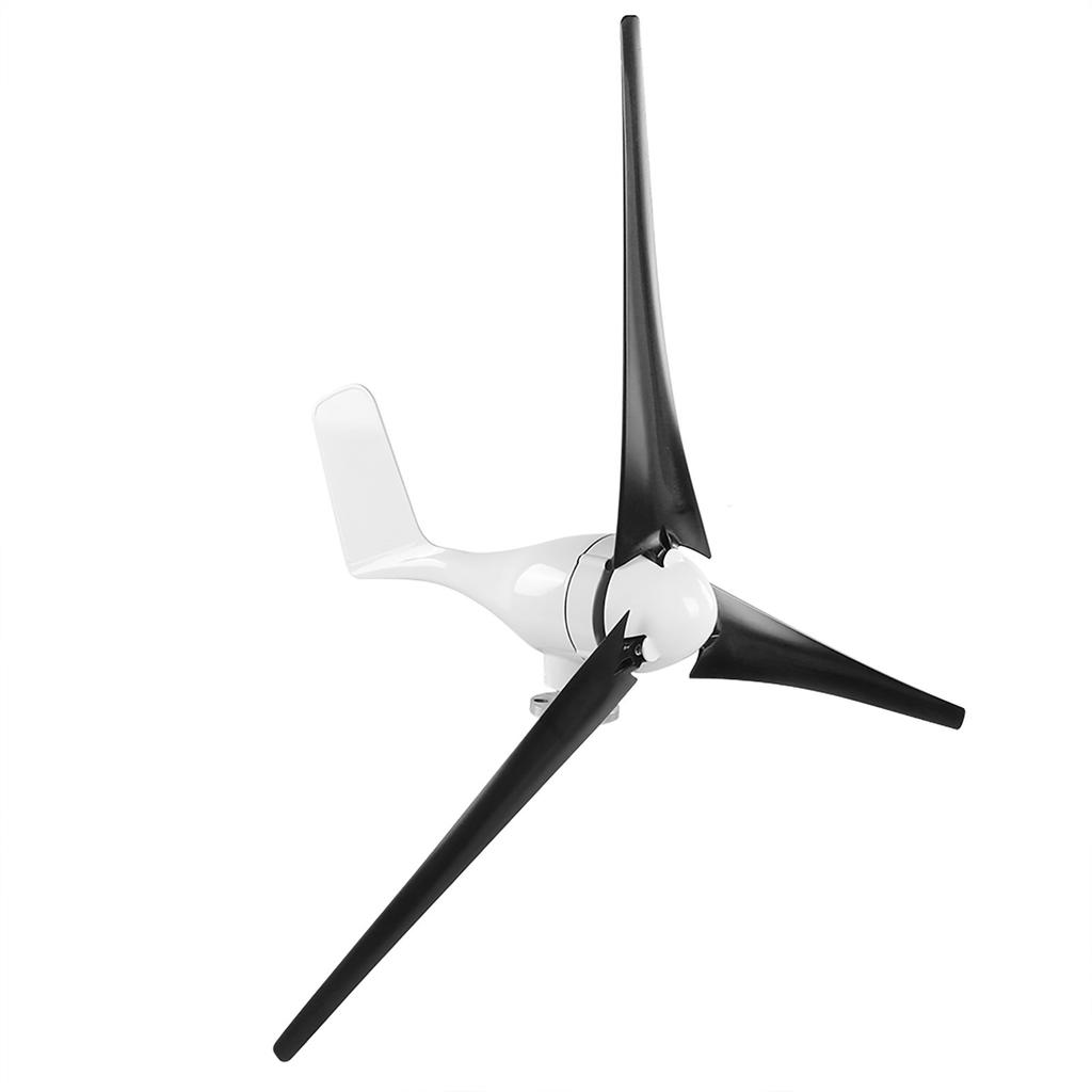 300W Wind Turbines Generator Kit 3 Blade Aerogenerator with Controller Accessory Black 48V