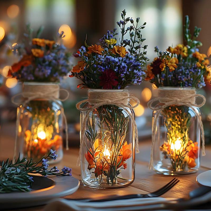 Nordic Style Clear Glass Vases Flower Bottles Retro Plant Jars for Home Desktop Wedding Decorative Flower Arrangement