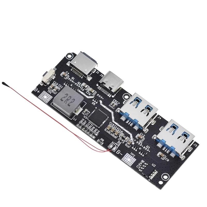 22.5W Power Bank 5-port Bidirectional Fast Charging Mobile Power Module Circuit Board DIY Motherboard Kit QC4+PD3.0