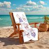 1pc Kpop Team5 Beach Towel, Comfortable and Thick, and Swimming/Bath/Picnic/Camping Towel, Suitable for Seaside Beaches