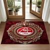 Aberdeen FC Design Crystal Velvet Rug Soft Decorative Mat for Bedroom Entrance