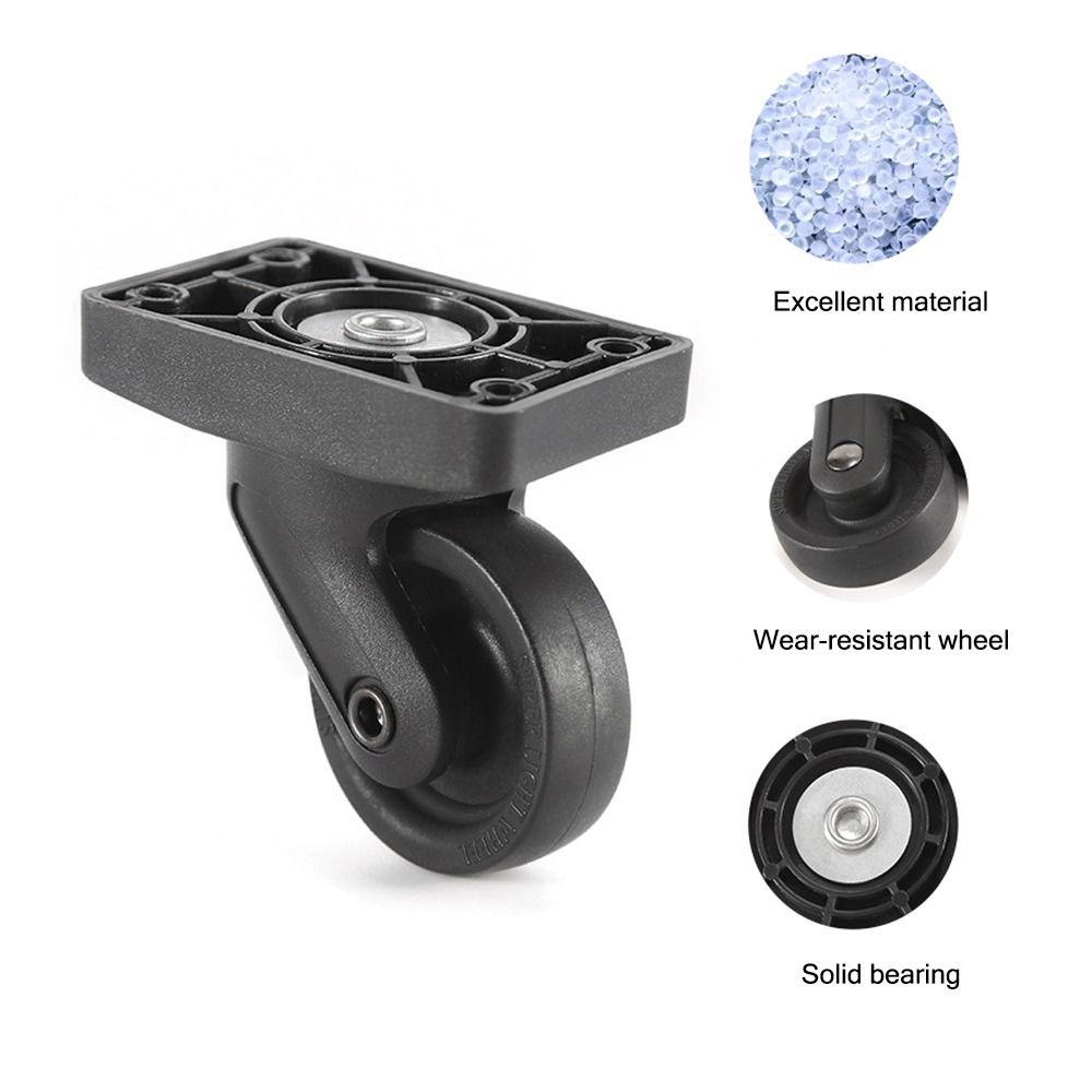 Black Luggage Universal Wheel Caster Replacement Trolley Suitcase Universal Wheel Repair Wear-resistant Suitcase Pulley
