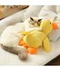 Companheiro de Pelúcia Pato Dorminhoco Brinquedos para Cães Pequenos Grandes Resistentes a Mordidas Moagem de Dentes Som Alívio Som de Pato Brinquedo