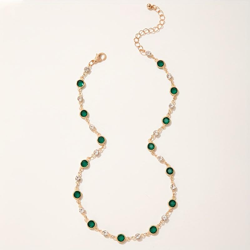 Rhinestone Crystal Fashion Clavicle Necklace