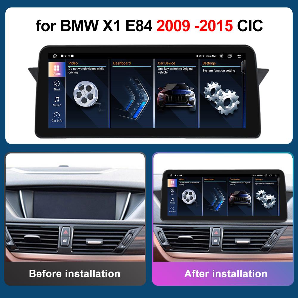 12.3 Inch for BMW X1 E84 2009 -2015 CIC System DSP Stereo GPS HD Touch Screen Android Car Radio Multimedia Player GPS 4G WiFi