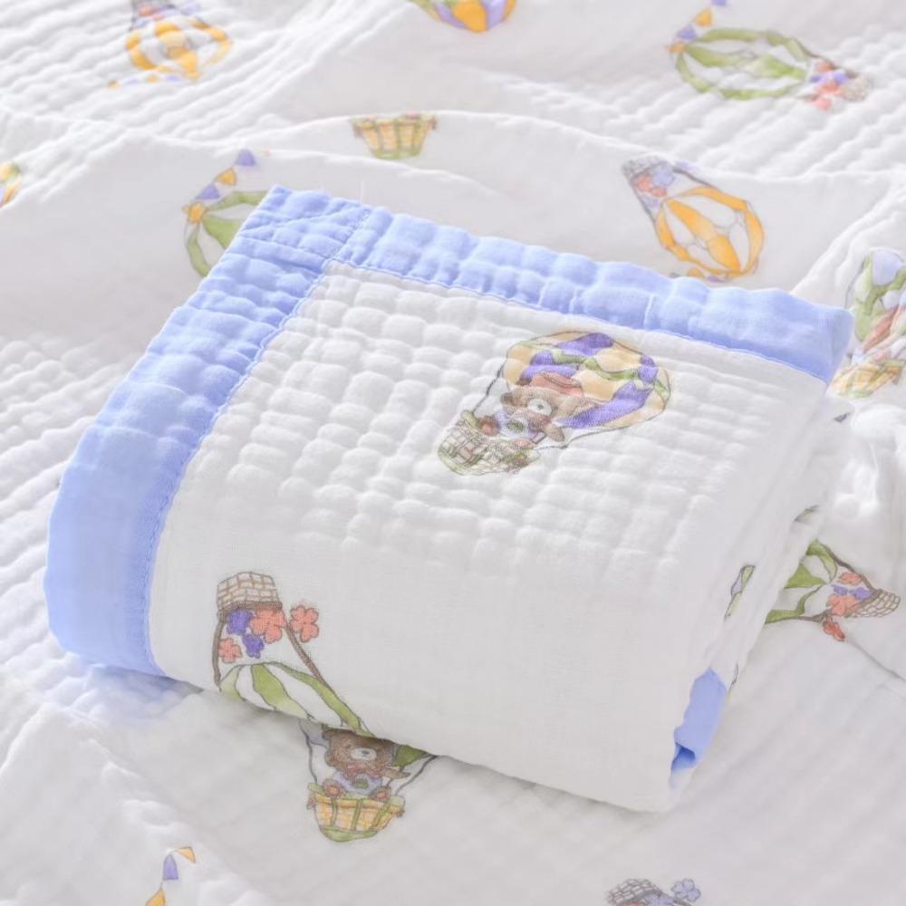 Baby Pure Cotton Class A Soft and Breathable Six-layer Integrated Children's Bath Towel Kindergarten Small Quilt