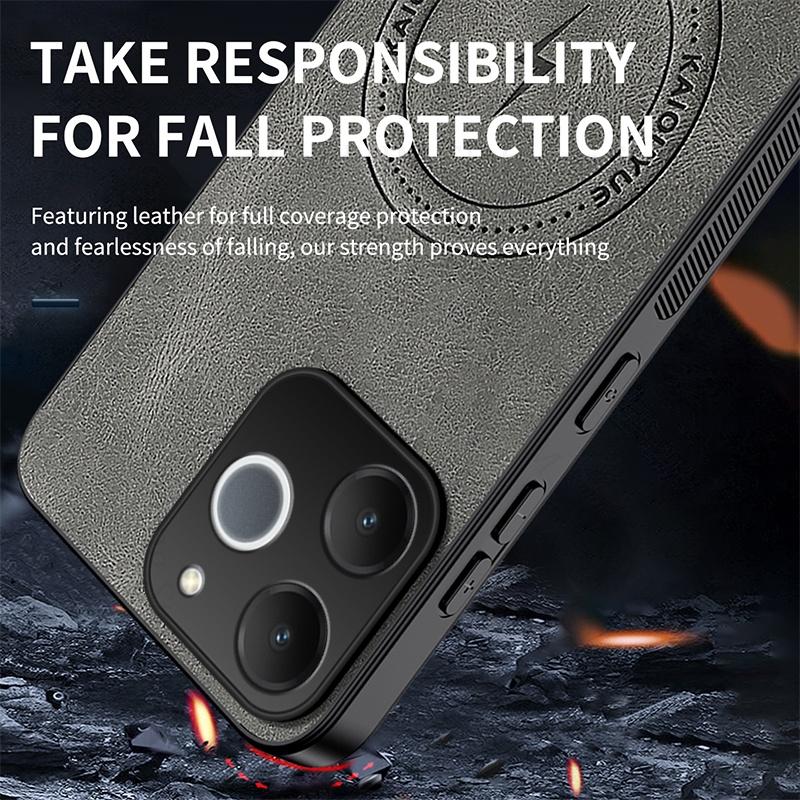 Skin Feel Leather Soft Silicone Shockproof Case For OPPO Realme Note 70T For Magsafe Wireless Charging Cover For Realme Narzo 80 Lite 4G Phone Cover