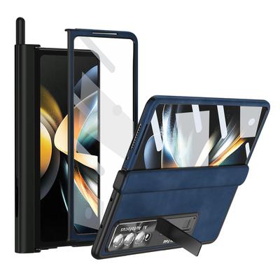 For Samsung Z Fold 4 Shockproof Anti -Slip Glass Film Case For Samsung Galaxy Z Fold4 Fold 4 Kickstand Comfortable Cover Coque