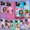 Cartoon Gabby's Puppenhaus Handyhülle Für iPhone 17 Air 15 Pro 14 Plus 16 Pro Max 17E 16E 12 13 Mini 11 Hülle Niedliche Fundas
