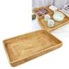 Rattan Tray Tabletop Organization Hand Woven Snack Storage Basket Multifunctional Serving Tray L