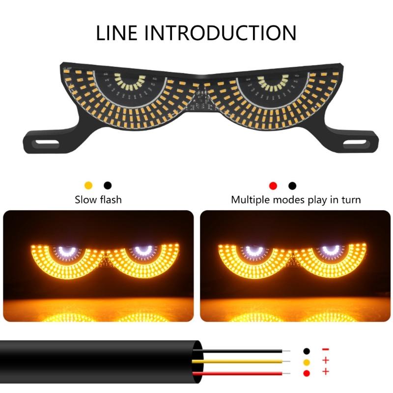 Bright LED Decorative Light for Motorcycle License Plate Universal Compatibility Water Resistant Dustproof Simple Setup DIY