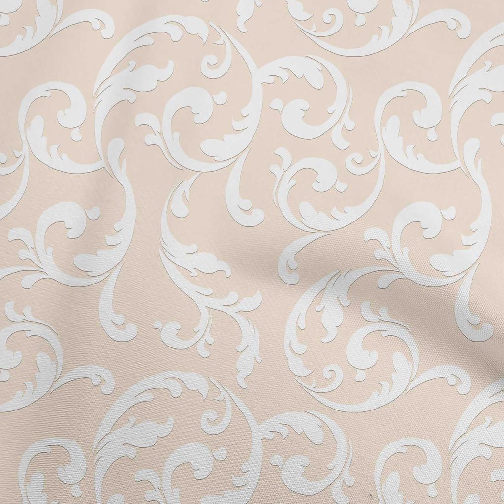 oneOone Material textil flexibil din bumbac, gri, model baroc asiatic, la metru, imprimat, pentru cusut haine, 40 de inci