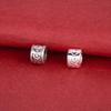 Sterling Silver Ruyi Cloud Spacer Beads, Large Hole Round Jewelry Accessories for DIY Necklace