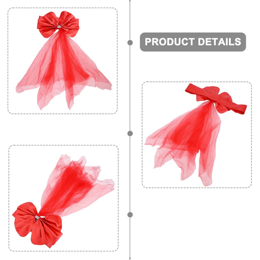 10Pcs Organza Chair Sashes Knot Bands Chair Bows For For Wedding Party Banquet Event Country Wedding Chair Decoration