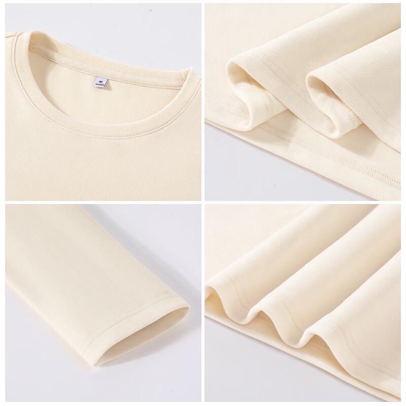 MJ STYLE Women's Thermal Fleece-Lined Crew Neck Long Sleeve Top