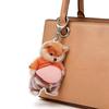 Cute Squishy Dog Squishy Pinchable Stress Relief Bag Funny Animal Bag Accessory [Vibrly] Super 3DFat Keychain, 3D, Inside, Belly, Squeeze, Charm,