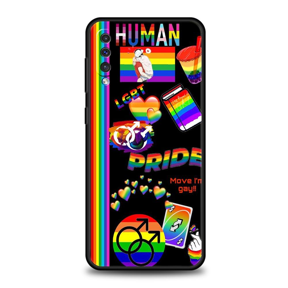 Gay Lesbian Rainbow Pride Phone Case for Samsung Galaxy A56 A36 A26 A16 A34 A24 A42 A22 A20 A12 A40 A30 A10 Soft TPU Cover Shell