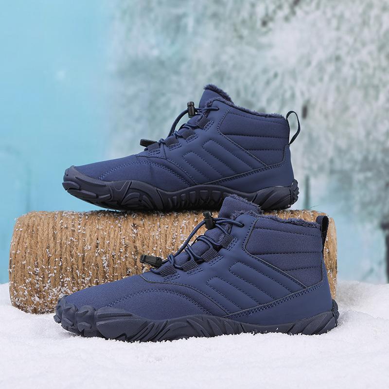 

Черные, синие, зеленые зимние ботинки для мужчин и женщин, повседневная обувь для ходьбы босиком по снегу, рабочая обувь для улицы, женские теплые меховые мужские ботинки на щиколотку, зимние ботинки 41 синий