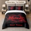 Custom Bedding Set Slipknot Pattern, Print Name Text 1 Duvet Cover Plus 2 Pillowcases Home Textile