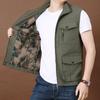 Men's Vest Jacket Men's Autumn Multi-Bag Workout Large Size Loose Outdoor Sports Photography Fishing Quick Dry Vest