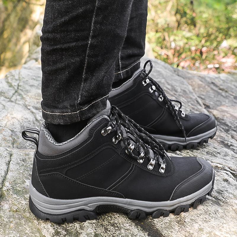 High-top Boots Men Shoes Comfortable Casual Warm Outdoor Hiking Shoes Men Soft Breathable Durable Ankle Boots Men