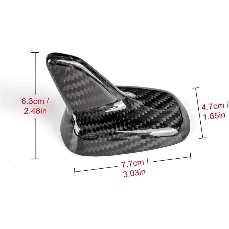 For VW Golf 7 Tiguan 2011- Carbon Fiber Car Antenna Cover Radio Shark Fin Topper Roof Aerial Trim Auto External Accessories
