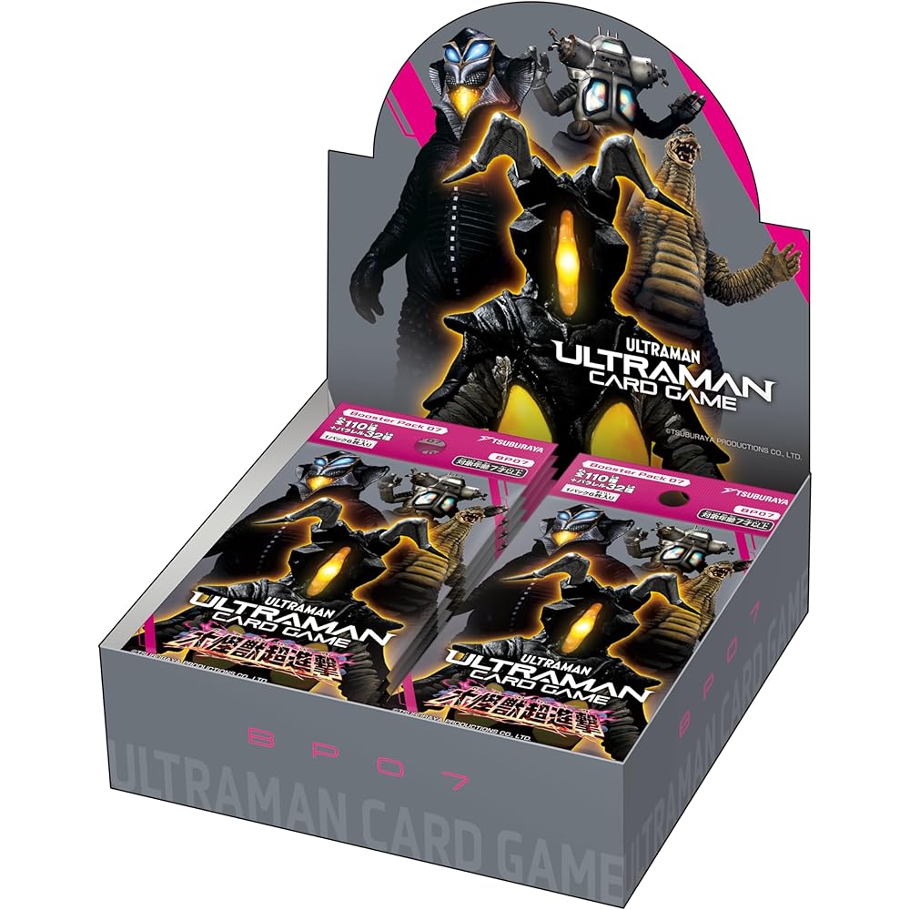 Tsuburaya Ultraman Card Game Booster Pack 07 Kaiju Super Assault Box 24 Packs