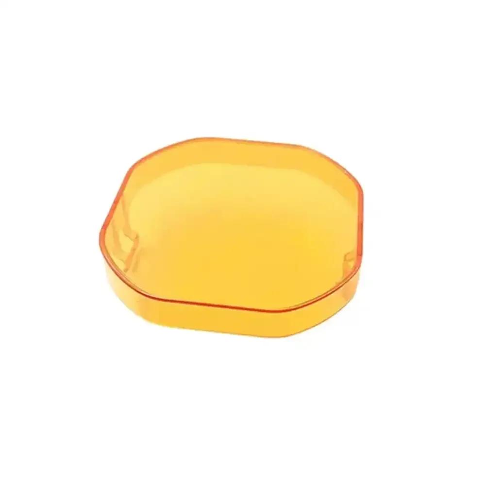 

3-дюймовый светодиодный рабочий фонарь, кубический чехол, пылезащитный янтарно-черный защитный чехол для линз автомобиля, грузовика, 3-дюймовый абажур для противотуманных фар жёлтый