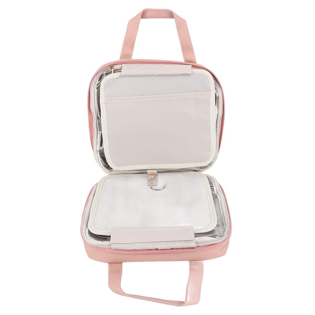 Hanging Hook Travel Toiletry Bag Travel Makeup with Mirror Portable Travel Makeup Case for Travel