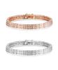 Ellejewelry Double Cubic Tennis Bracelet Elbrbb093