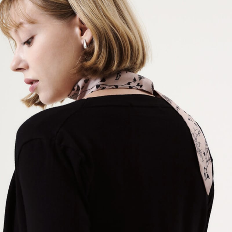 ONSZ Pink Botanical Twilly Scarf