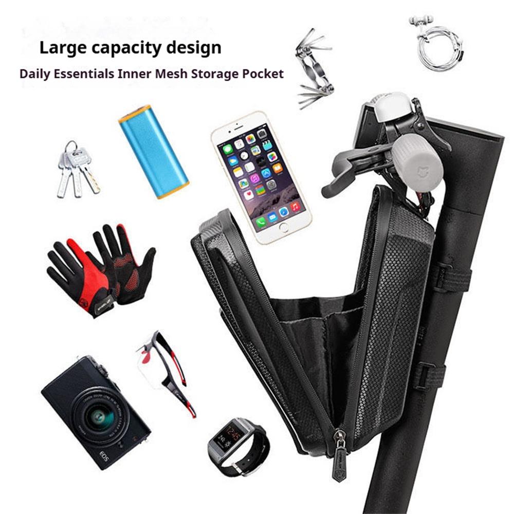3L Large Capacity Electric Front Bag Waterproof EVA Hard Shell Bags Handlebar Hanging Bag Storage Accessories For Scooter