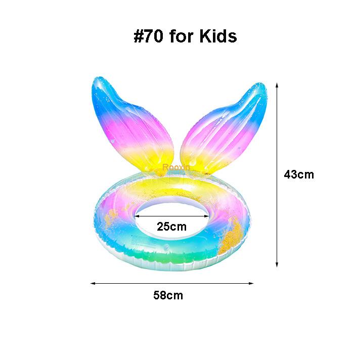 Rooxin Baby Swimming Ring Water Play Tube Pool Floats for Children Kids Swimming Pool Inflatable Toys Swim Circle Beach Party