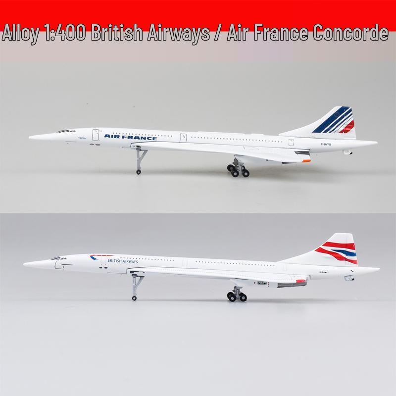 1:200 Scale Air France-British Airways Concorde Alloy Model - Civil Aviation Collectible Gift