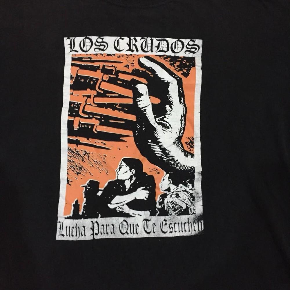 Band punk los crudos One side White S-234XL Short Sleeve Shirt Unisex T-Shirt XL