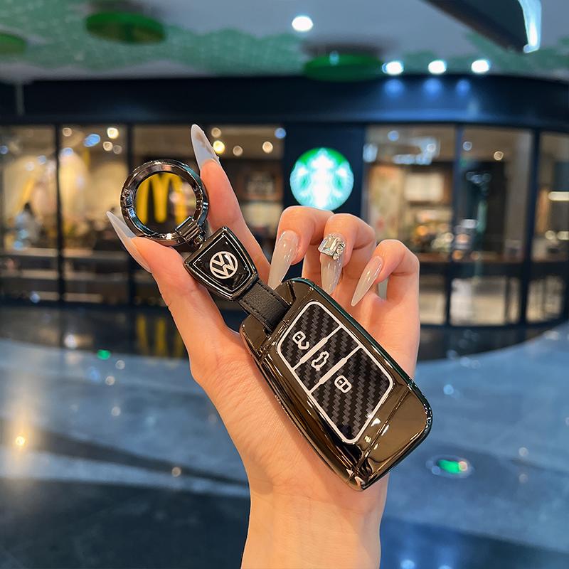 

2026 Hot For VW VOLKSWAGEN New Car Key Case Cover Bag For VW Volkseagen Passat B8 Magotan For Skoda Superb A7 Kodiaq Seat Shell