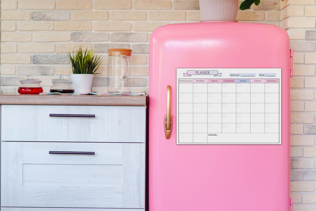 Planer Na Lodówkę Kalendarz Organizer Tygodniowy + Lista Zakupów Pisak
