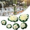 Fake Plant Artificial Plant Indoor Lotus Outdoor About 10cm About 18cm Artificial Leaf Pond Plastic White Outdoor
