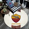 Tapis rond personnalisé AS Roma, Tapis pour salon, chambre à coucher, canapé, salle de jeux, Tapis de sol antidérapant