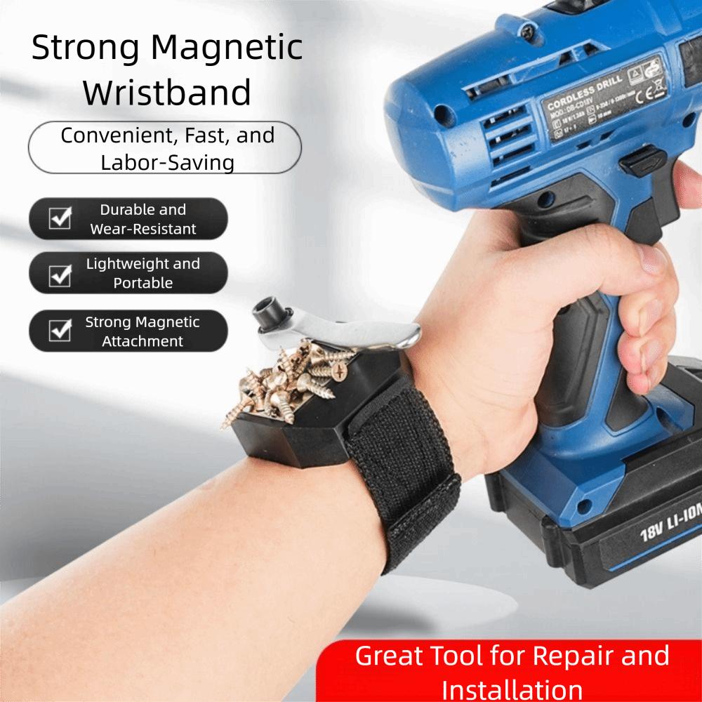 Strong Magnet Tool Holder Adjustable Strap Wrist Tool Band Magnetic Wristband  Hardware Tools