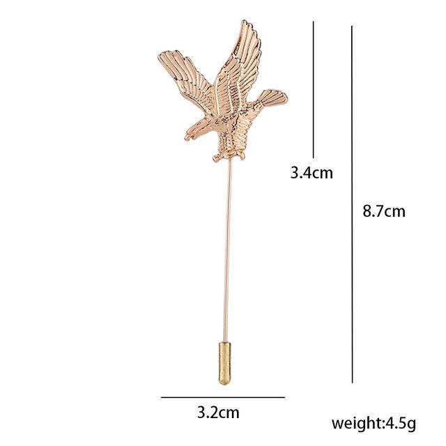 Aslsaw Multi-Styles Lange Nadeleinführungskappe Metallbrosche Pin Anzug Hemd Kragen Pins Corsage Broschen für Männer und Frauen