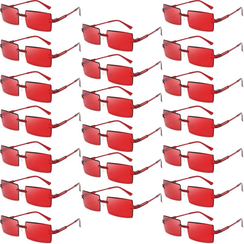 2pcs New Large Frame Square Sunglasses Women Metal Frame Colorful Lens Eyewear  Gradient Design Ladies Snake Decoration Glasses