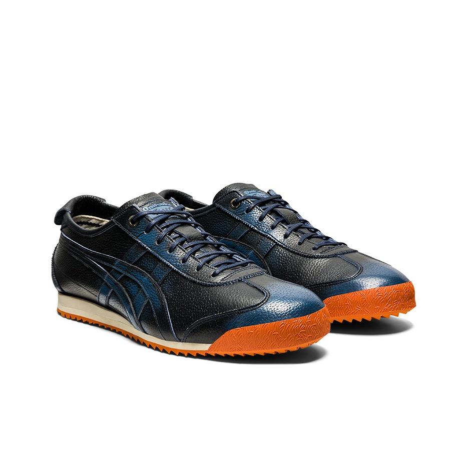 ONITSUKA TIGER Mexico 66 Sd Non-Slip Durable Lightweight Low-Top Sports Casual Shoes Unisex Sneakers Blue Brown 1183A837-400