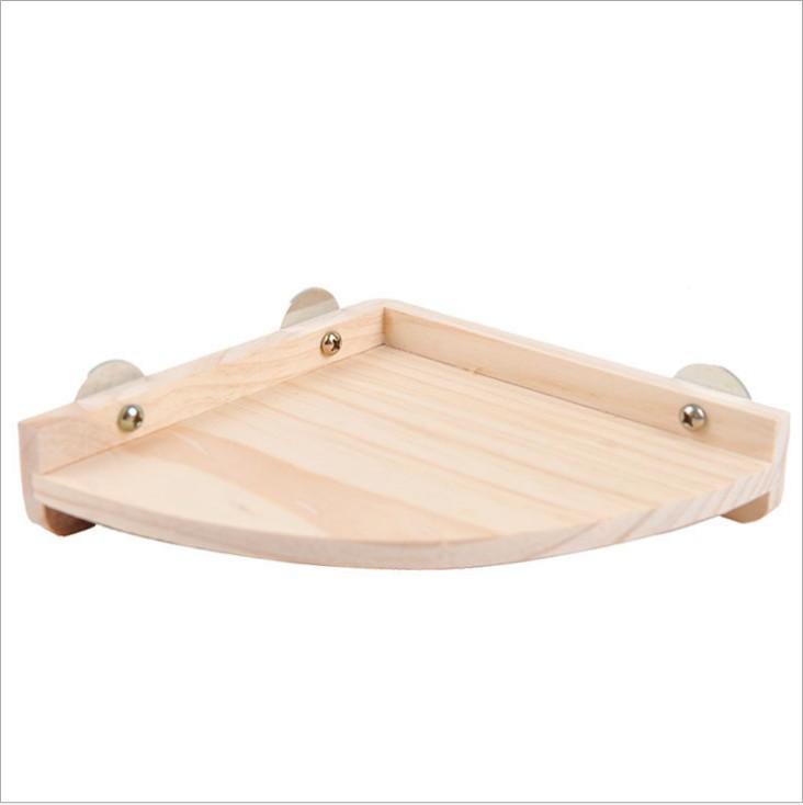 1 Stück Haustier Vogel Papagei Holz Plattform Ständer Rack Spielzeug Hamster Ast Sitzstangen für Vogelkäfig Spielzeug 3 Größen Haustier Station Brett