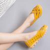 Women's Flats Loafers Leather Driving Shoes Moccasins Comfort Casual Slip On Summer Nurse Shoes for Mother Large Size